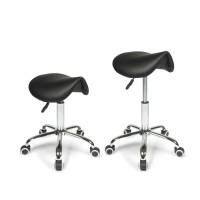 Dunimed - Ergonomic Saddle Stool with Tiltable Seat - Black