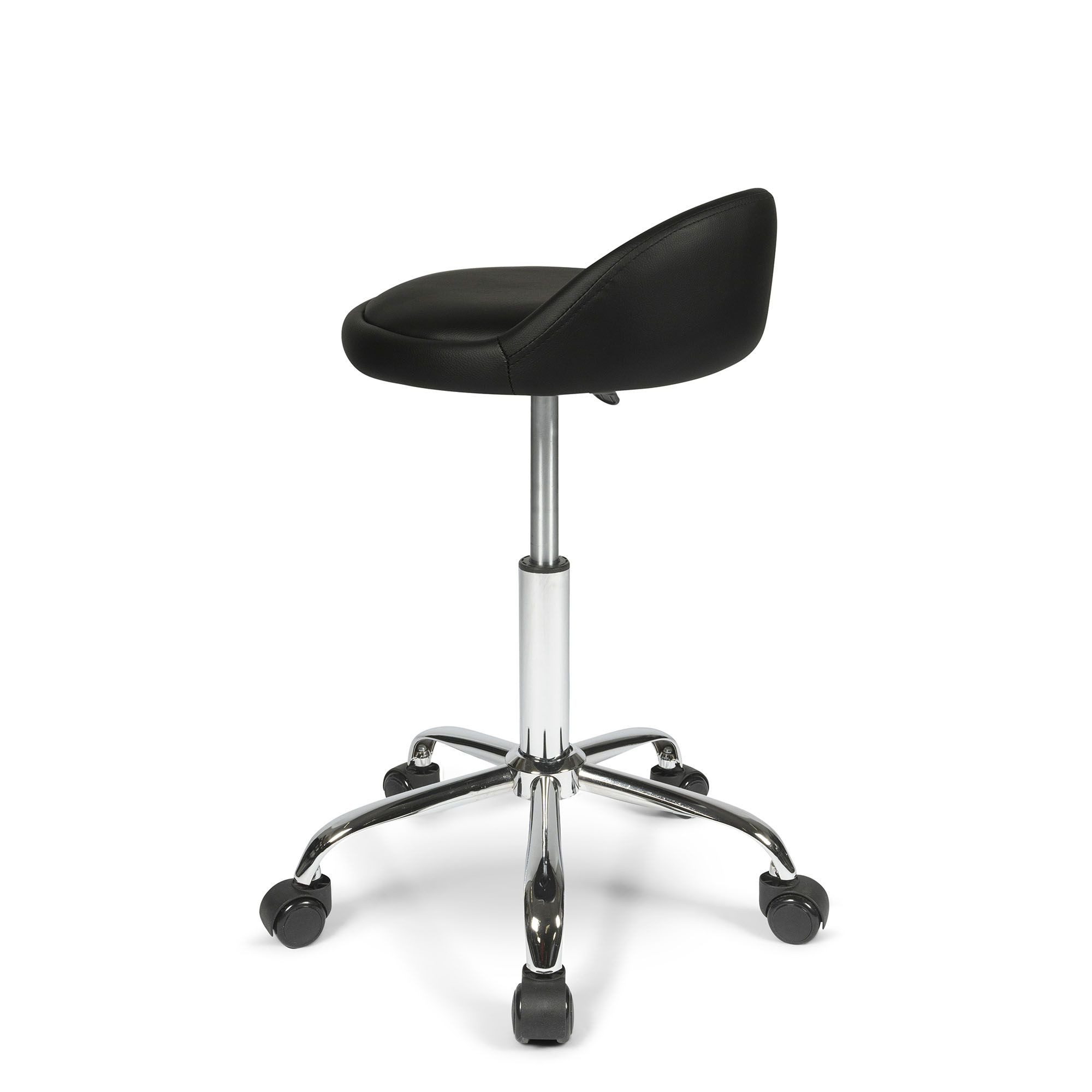 Dunimed Work Stool with Wheels and Backrest