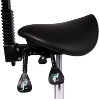 Ergonomic Saddle Stool with Backrest and Tiltable Seat (High Version)