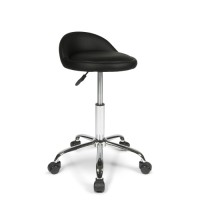 Dunimed Work Stool with Wheels and Backrest